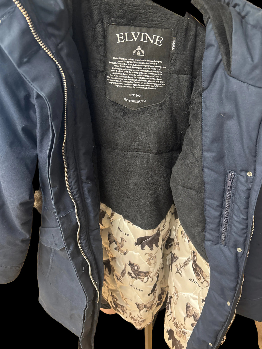 Elvine talvitakki koko S