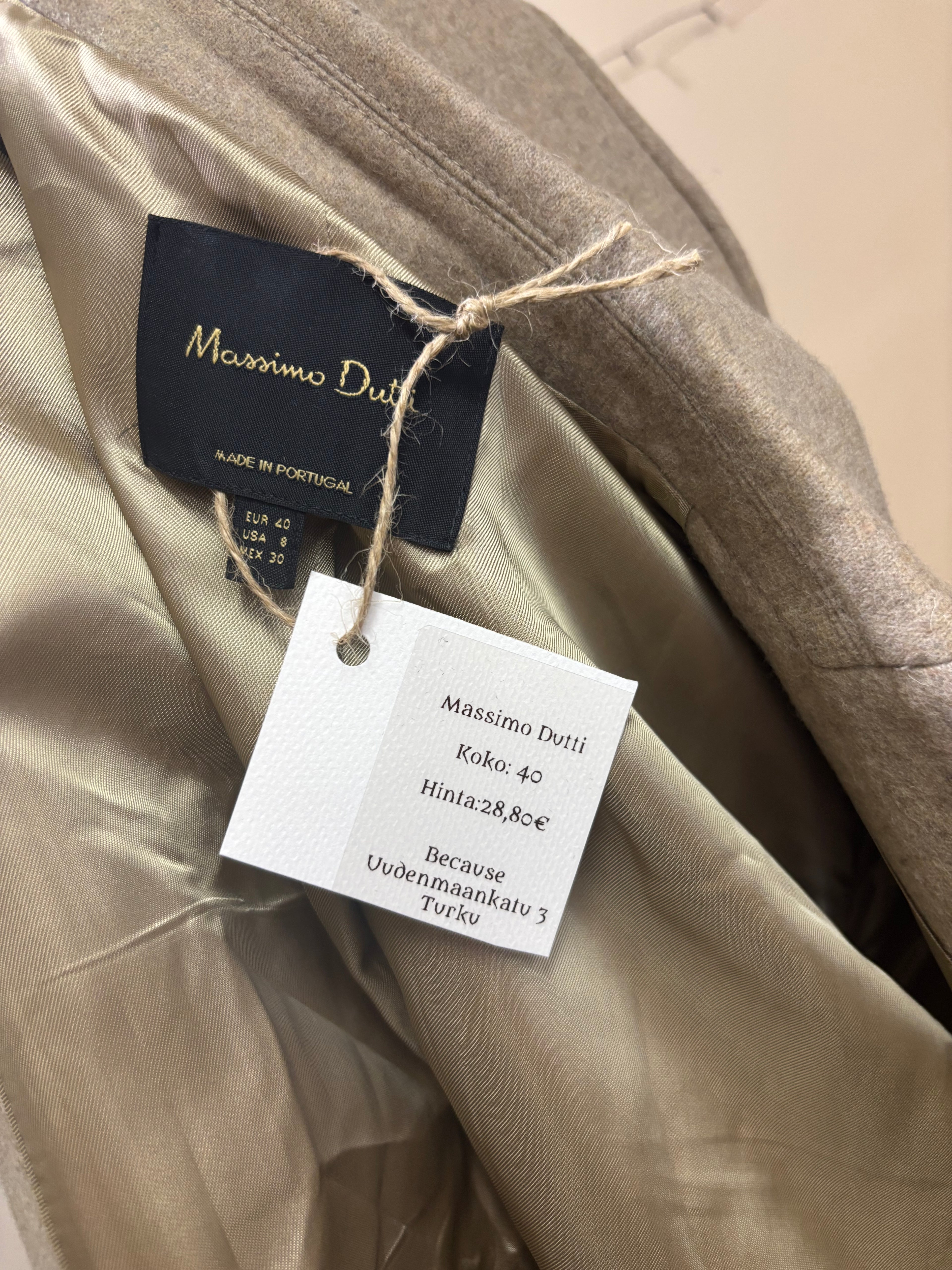 Massimo Dutti bleiseri koko 40